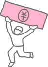 毎日が給料日イラスト